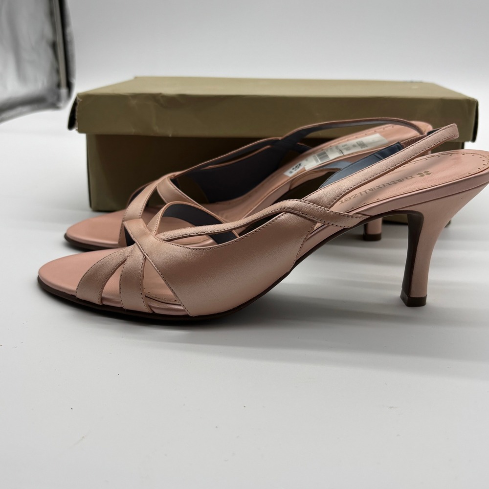 Naturalizer MYA SANIBEL Women's Rose Gold Slingback Heels‎ Sandals Size 9.5 M